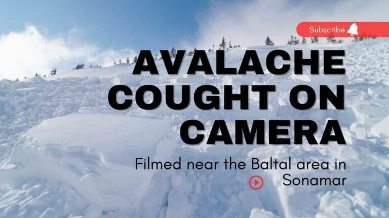 Watch: Avalanche In Kashmir’s Sonamarg Caught on Camera