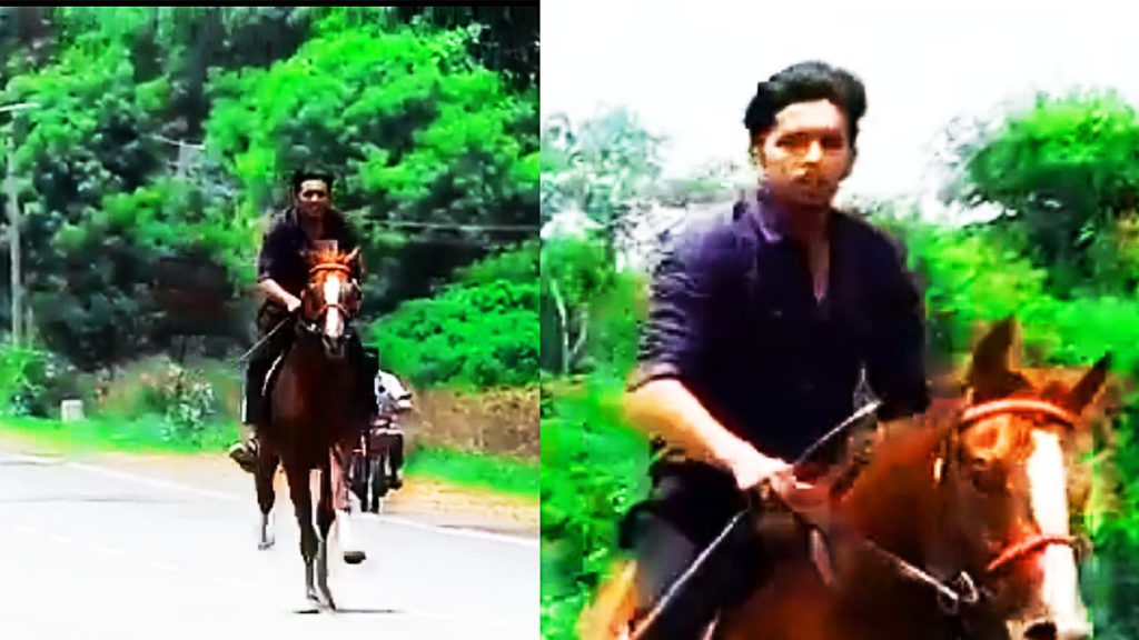 Karnataka BJP MLA’s Son Rides Horse During Lockdown Without Mask on Highway, Video Goes Viral