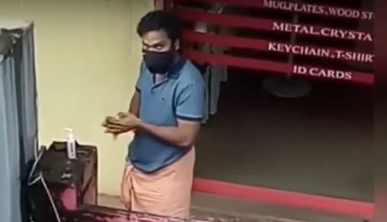 Hilarious: Man Returns Sanitizer After He Realizes He’s Been Caught On Camera